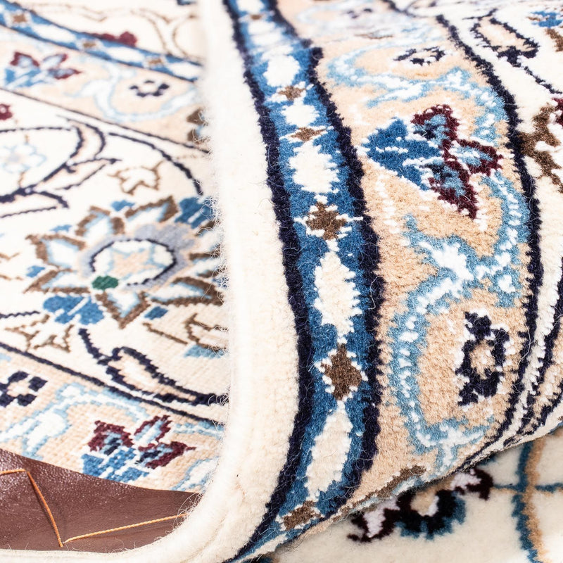 Perzisch tapijt - Nain - Koninklijk vierkant  - 210 x 202 cm - beige