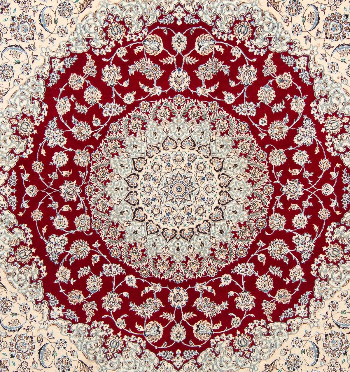 Perzisch tapijt - Nain - Premium vierkant  - 205 x 202 cm - beige