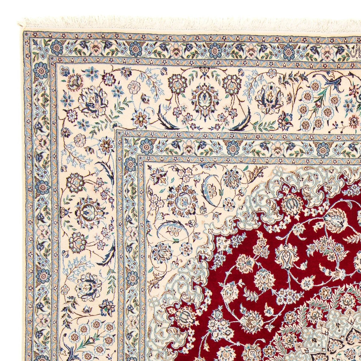 Perzisch tapijt - Nain - Premium vierkant  - 205 x 202 cm - beige