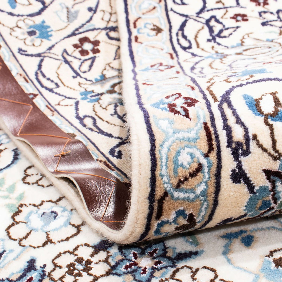 Perzisch tapijt - Nain - Koninklijk vierkant  - 205 x 198 cm - beige