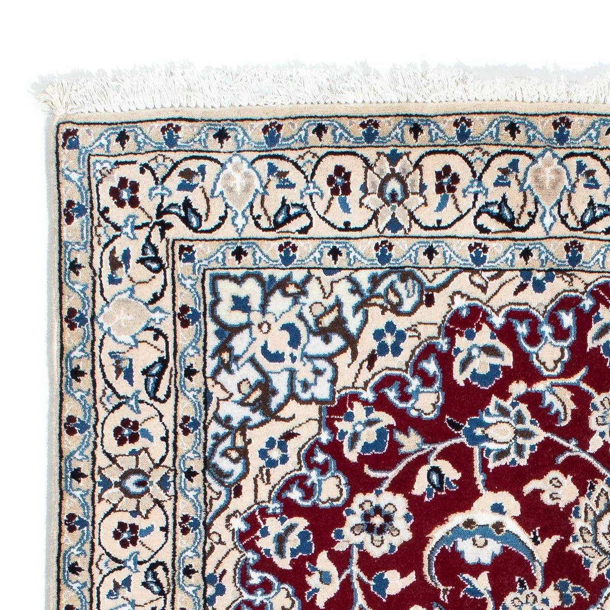 Perzisch tapijt - Nain - Koninklijk - 172 x 112 cm - donkerrood