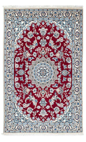 Perzisch tapijt - Nain - Koninklijk - 187 x 112 cm - donkerrood