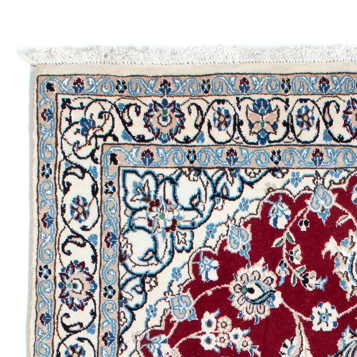 Perzisch tapijt - Nain - Koninklijk - 187 x 112 cm - donkerrood