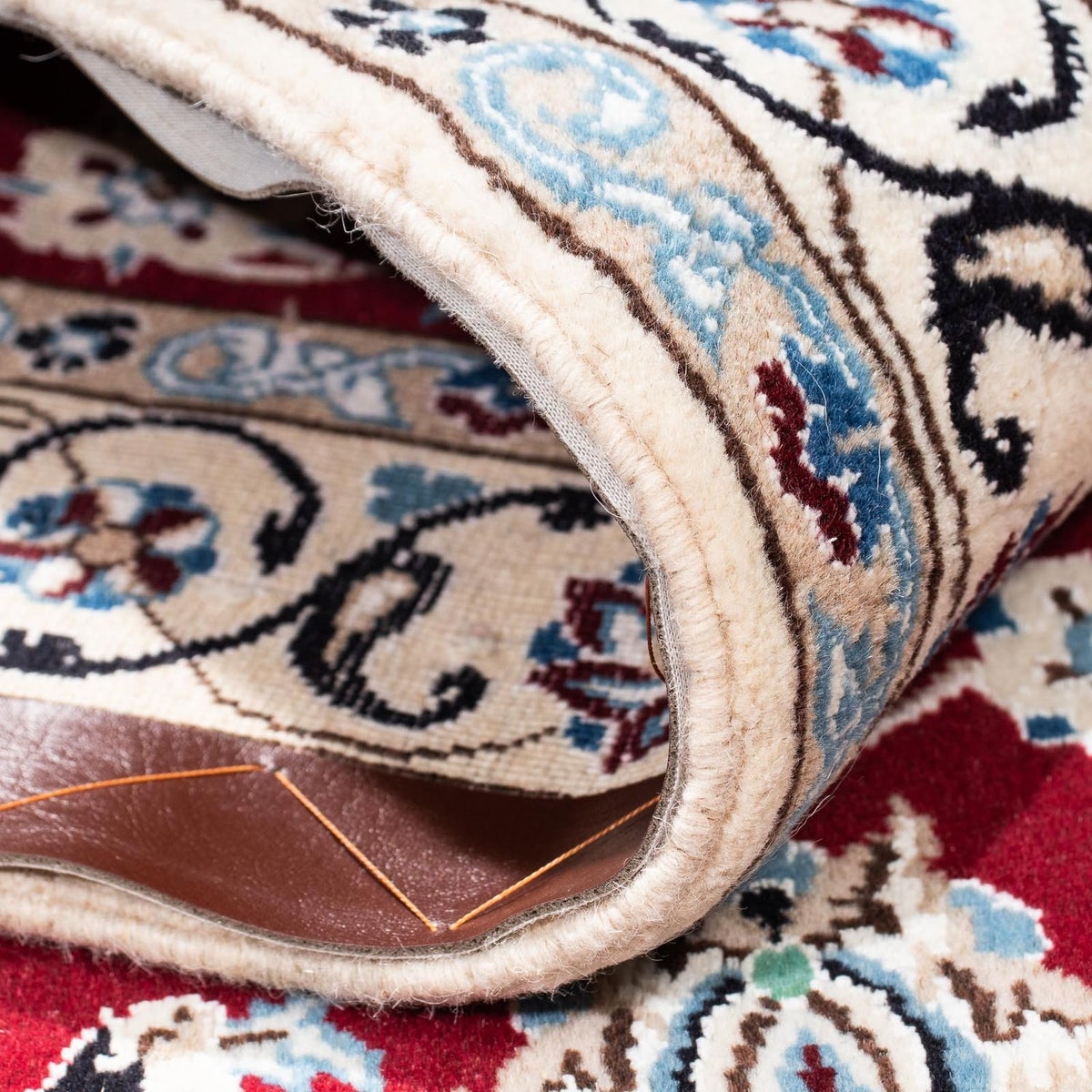 Perzisch tapijt - Nain - Koninklijk - 187 x 112 cm - donkerrood