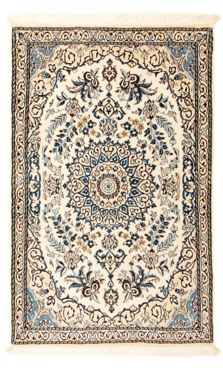 Perzisch tapijt - Nain - Koninklijk - 130 x 83 cm - beige