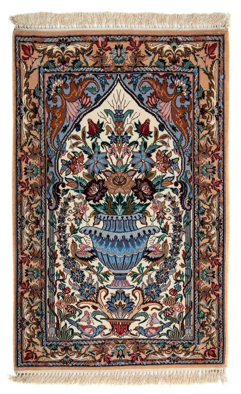 Perzisch tapijt - Isfahan - Premium - 108 x 69 cm - veelkleurig