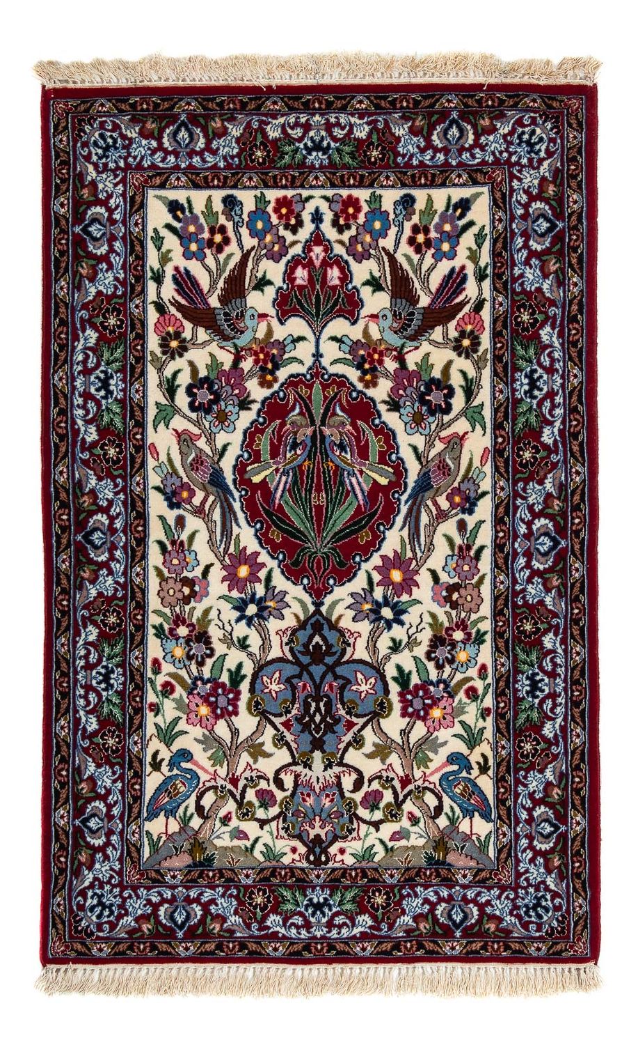 Perzisch tapijt - Isfahan - Premium - 105 x 67 cm - donkerrood