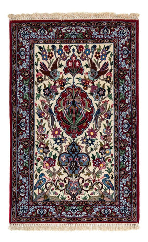 Perzisch tapijt - Isfahan - Premium - 105 x 67 cm - donkerrood