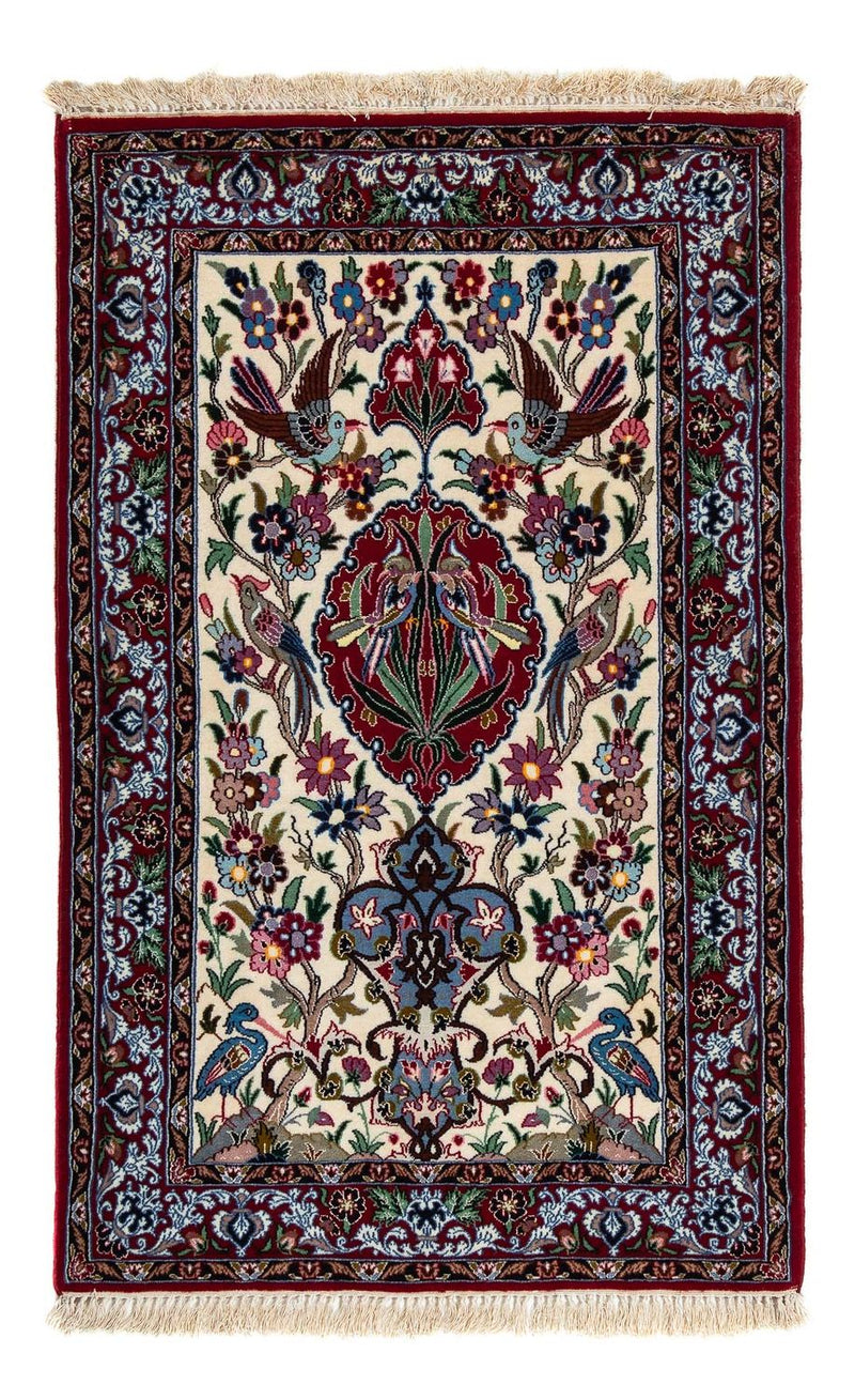 Perzisch tapijt - Isfahan - Premium - 105 x 67 cm - donkerrood