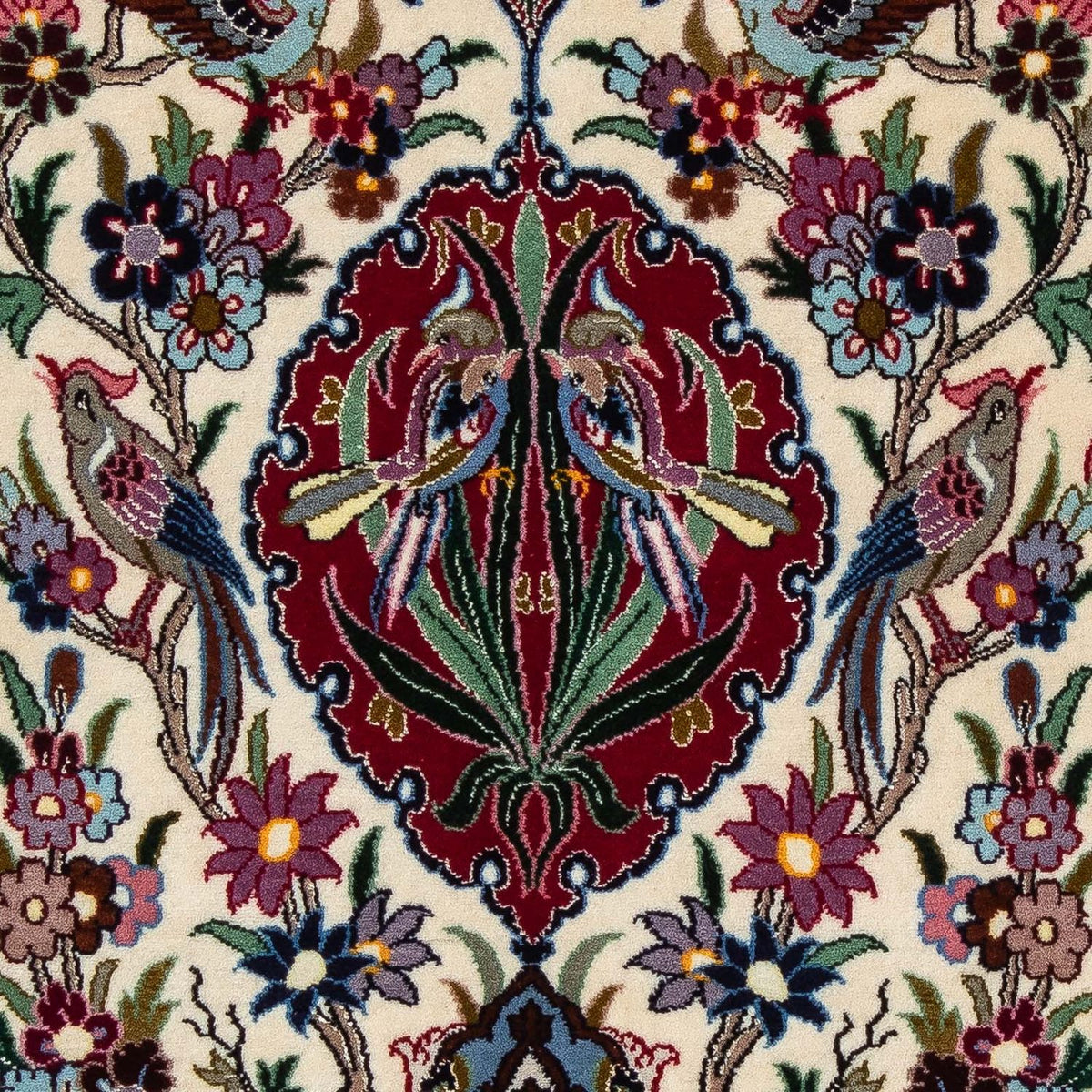 Perzisch tapijt - Isfahan - Premium - 105 x 67 cm - donkerrood