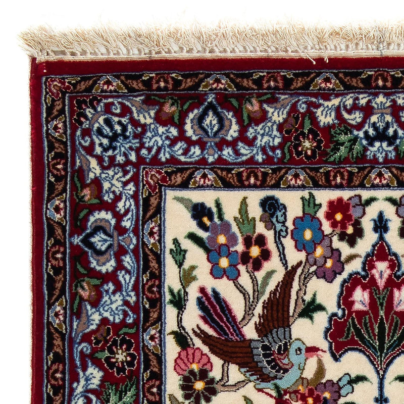 Perzisch tapijt - Isfahan - Premium - 105 x 67 cm - donkerrood