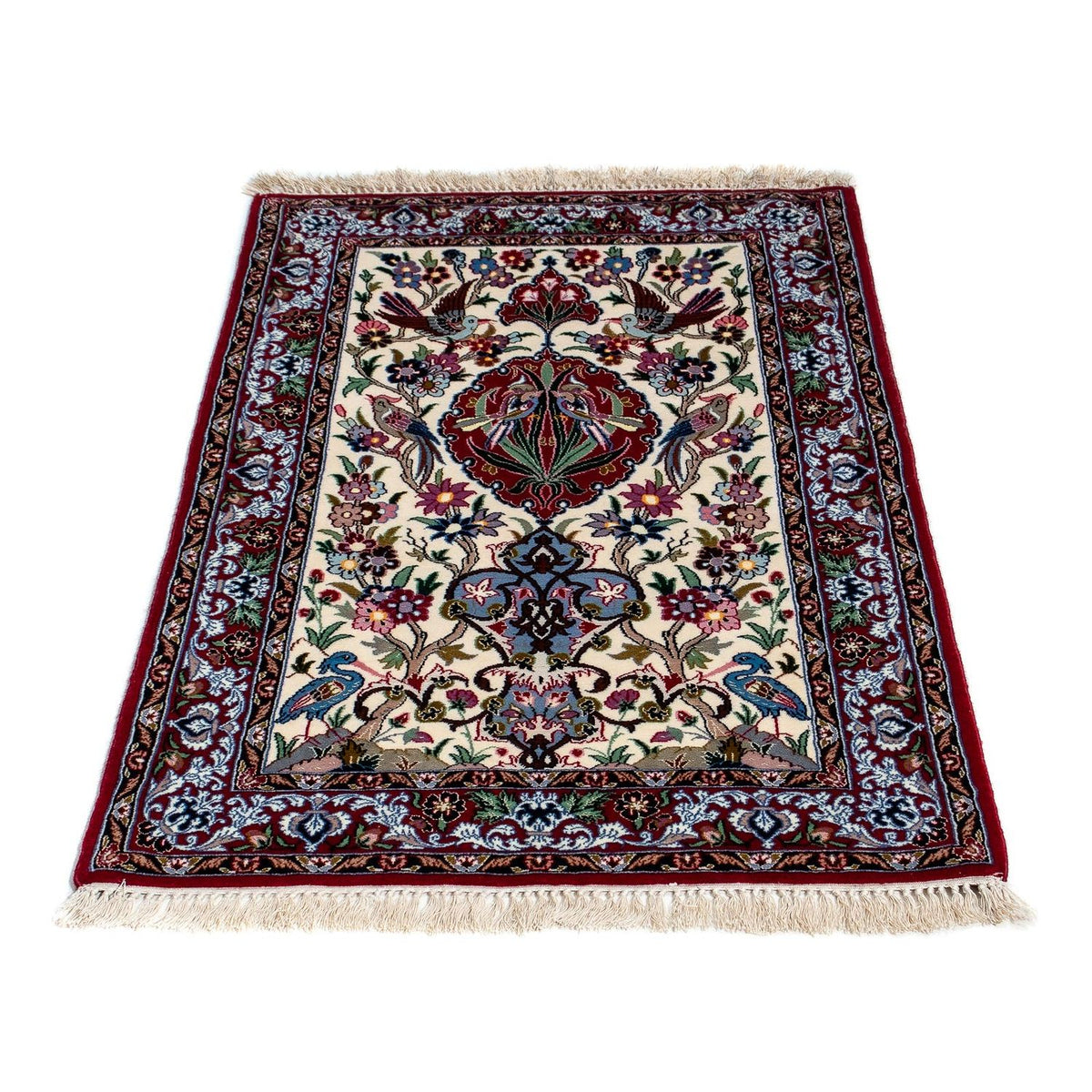 Perzisch tapijt - Isfahan - Premium - 105 x 67 cm - donkerrood