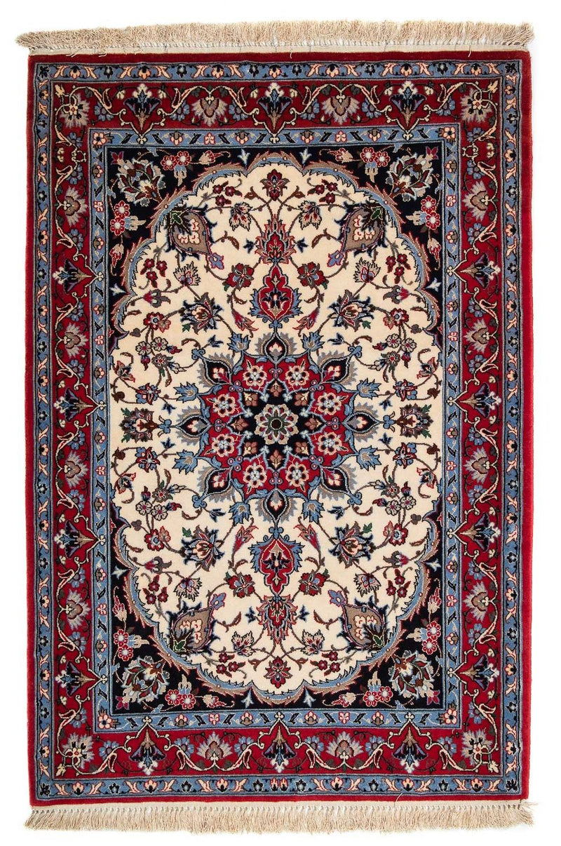 Perzisch tapijt - Isfahan - Premium - 120 x 84 cm - donkerrood