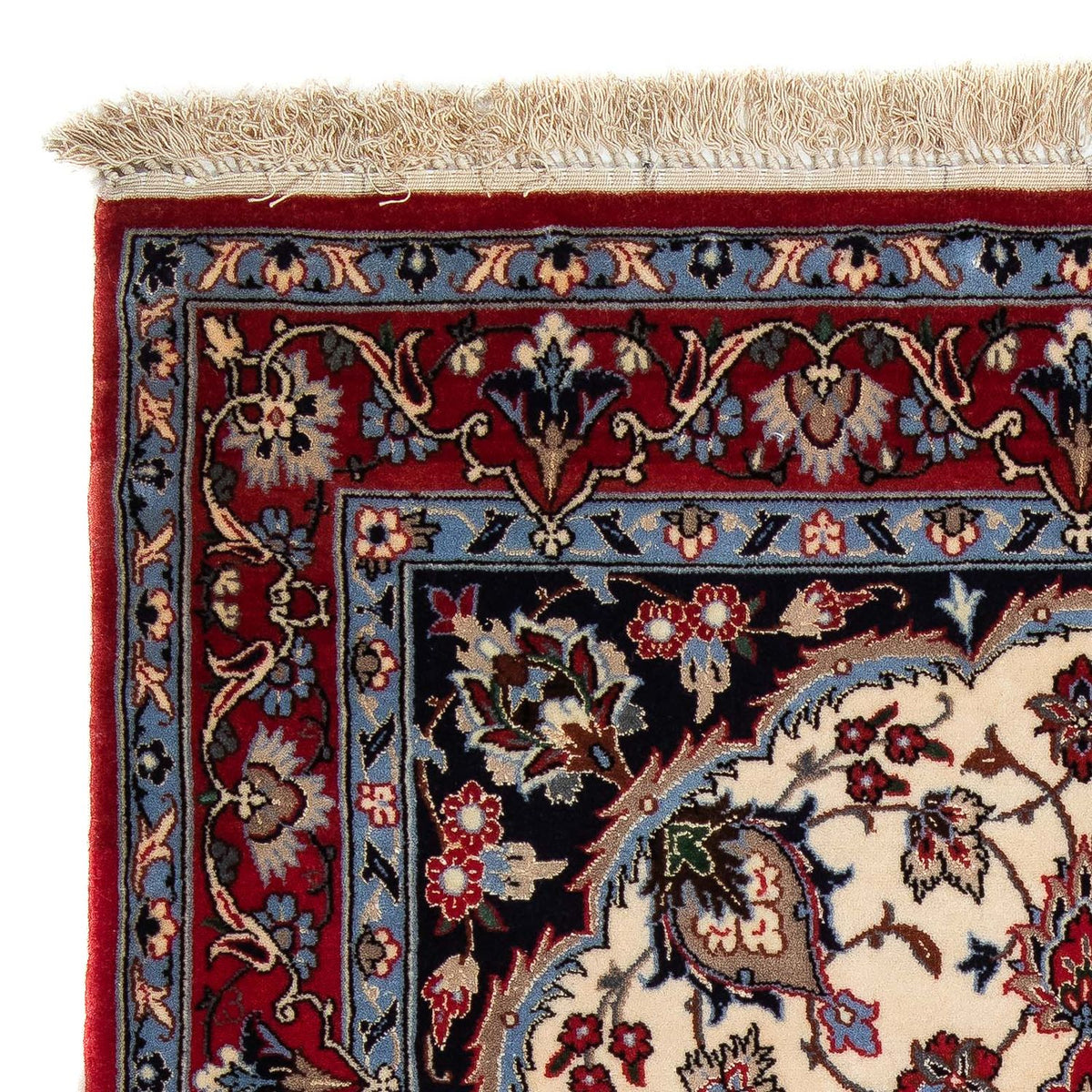 Perzisch tapijt - Isfahan - Premium - 120 x 84 cm - donkerrood