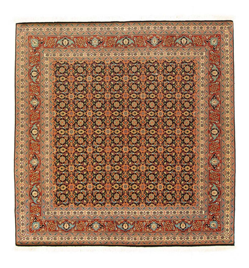 Perzisch tapijt - Tabriz - Royal vierkant  - 156 x 155 cm - zwart