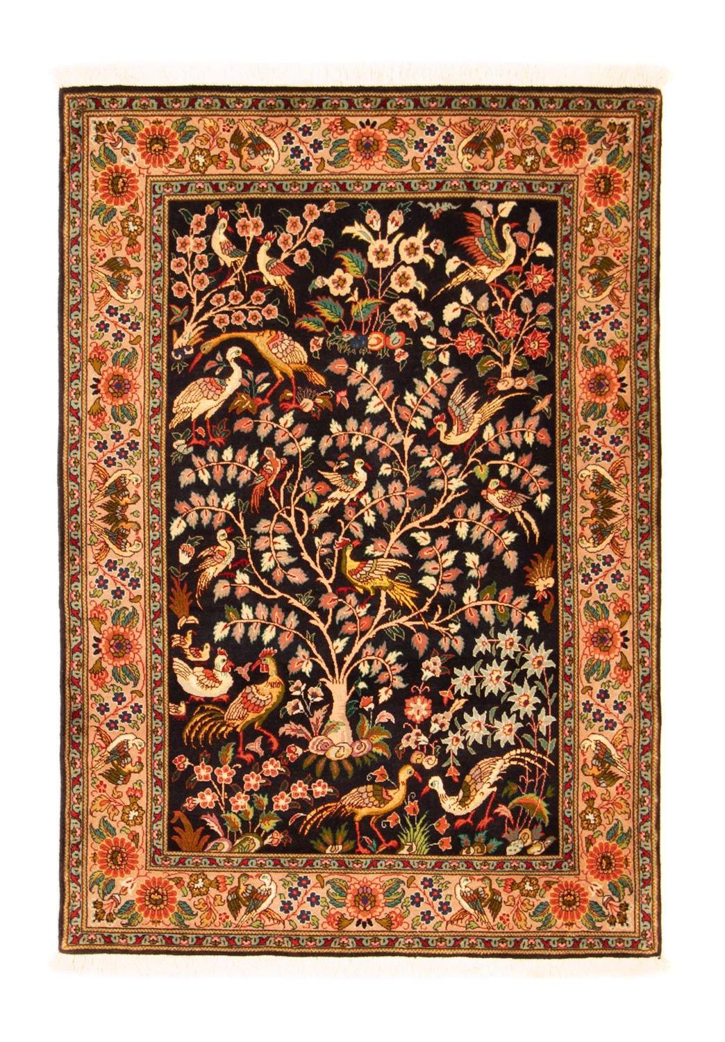 Perzisch tapijt - Tabriz - Royal - 148 x 100 cm - donkerblauw