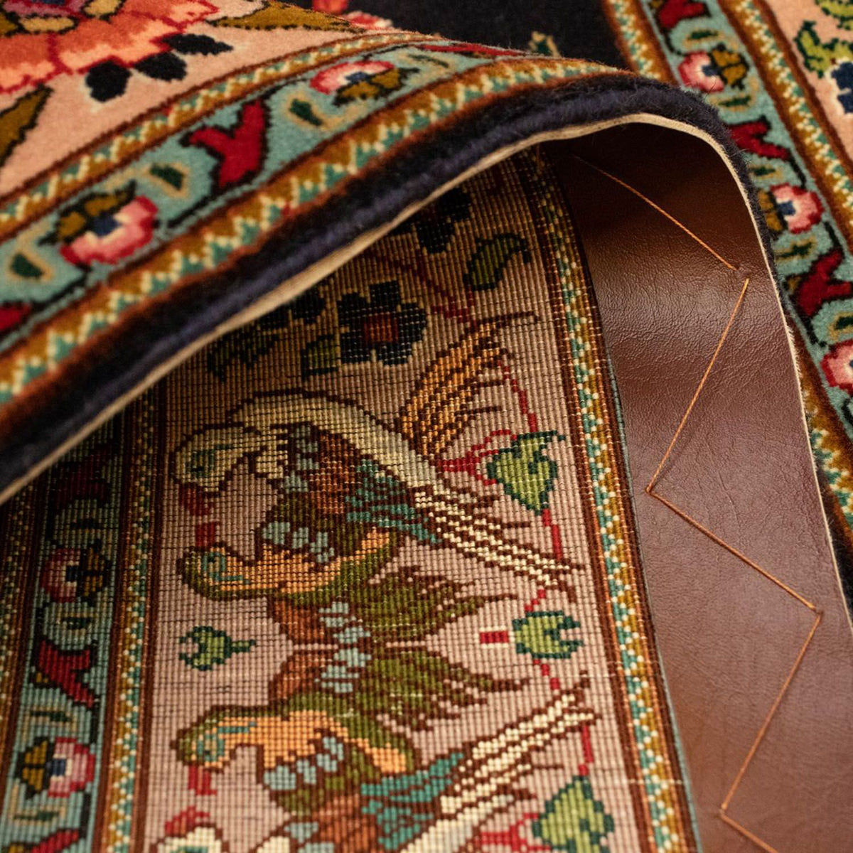 Perzisch tapijt - Tabriz - Royal - 148 x 100 cm - donkerblauw