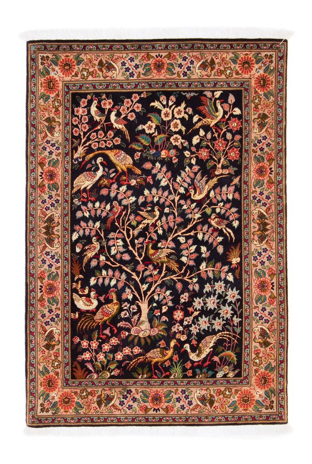 Perzisch tapijt - Tabriz - Royal - 148 x 100 cm - donkerblauw