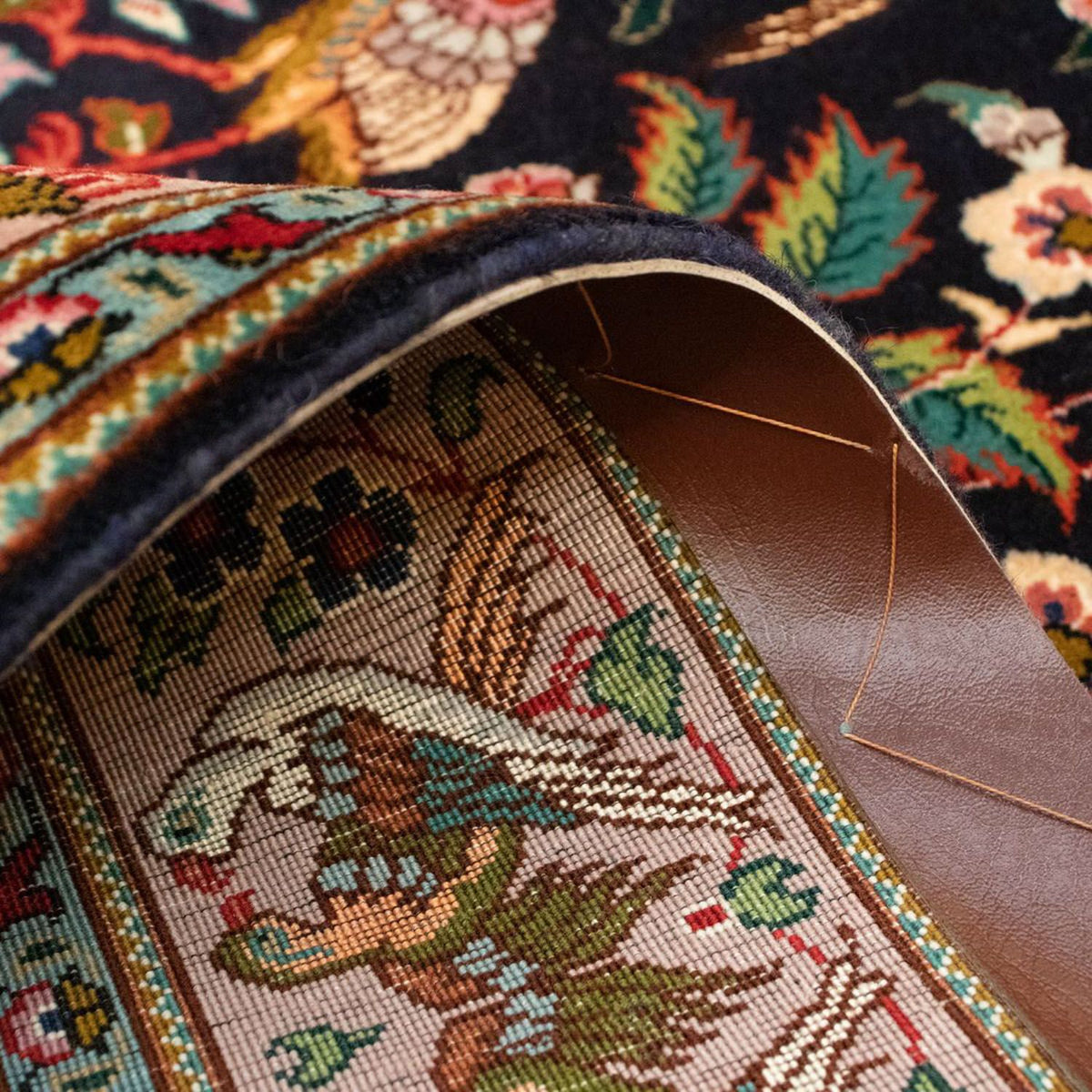 Perzisch tapijt - Tabriz - Royal - 148 x 100 cm - donkerblauw