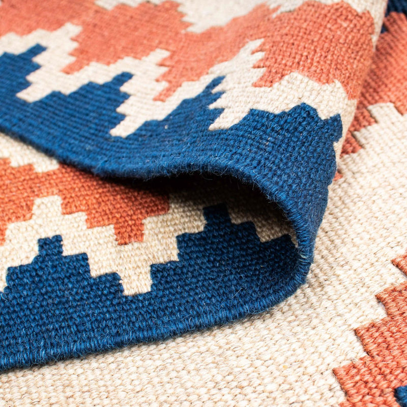 Kelim tapijt - Oosters - 212 x 155 cm - blauw