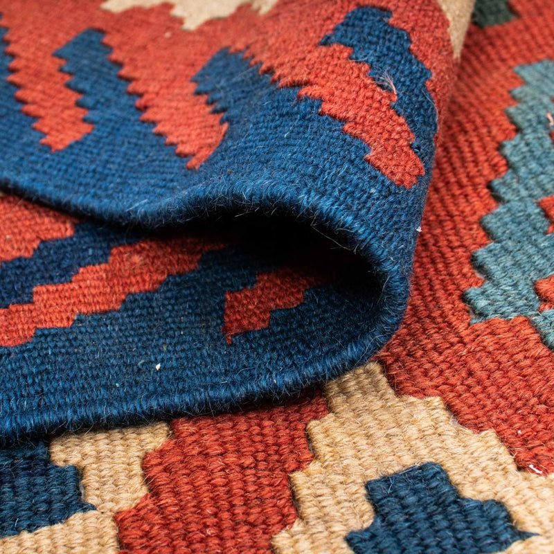 Kelim tapijt - Oosters - 206 x 156 cm - donkerrood