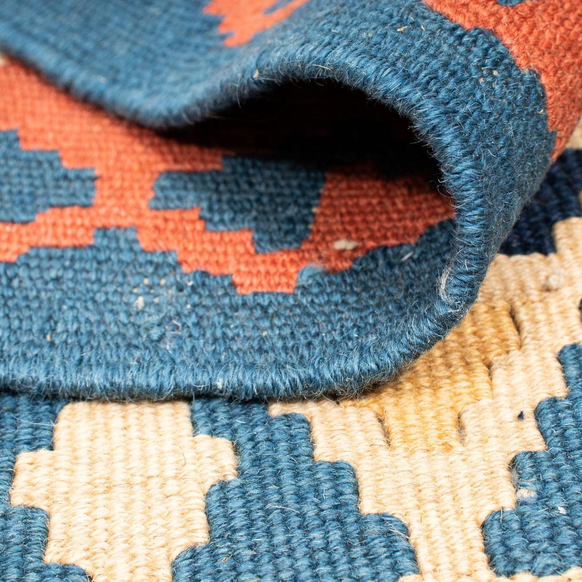 Kelim tapijt - Oosters vierkant  - 212 x 197 cm - blauw