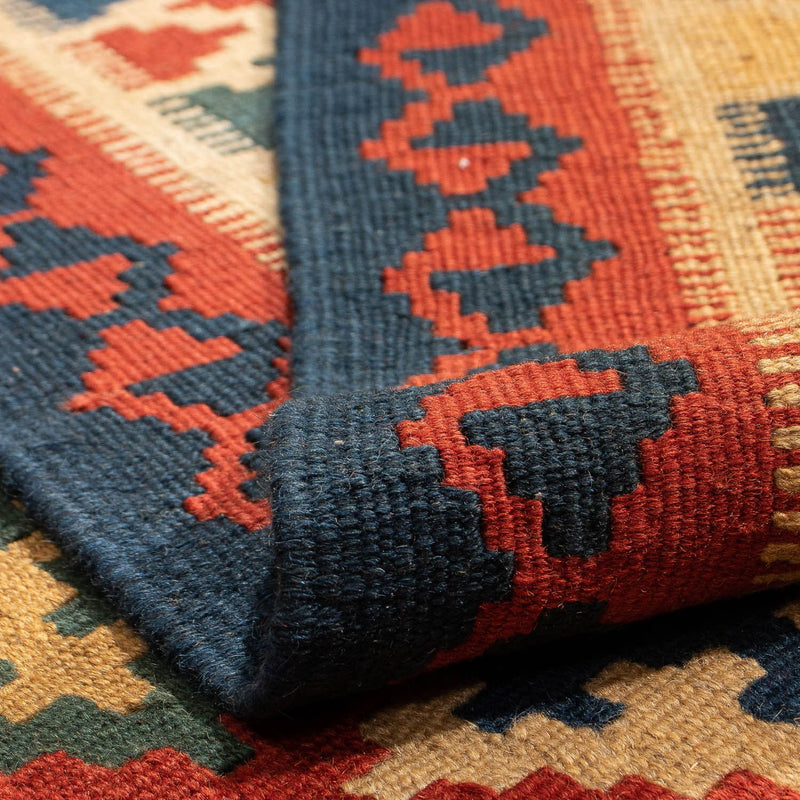 Kelim tapijt - Oosters - 211 x 146 cm - donkerrood