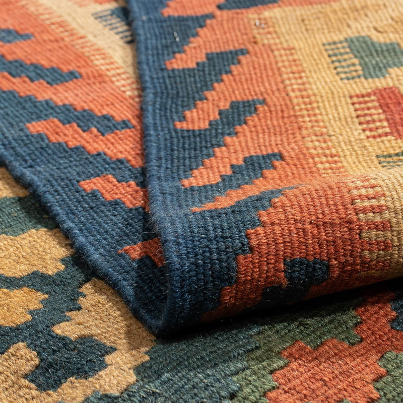 Kelim tapijt - Oosters - 203 x 155 cm - donkerblauw