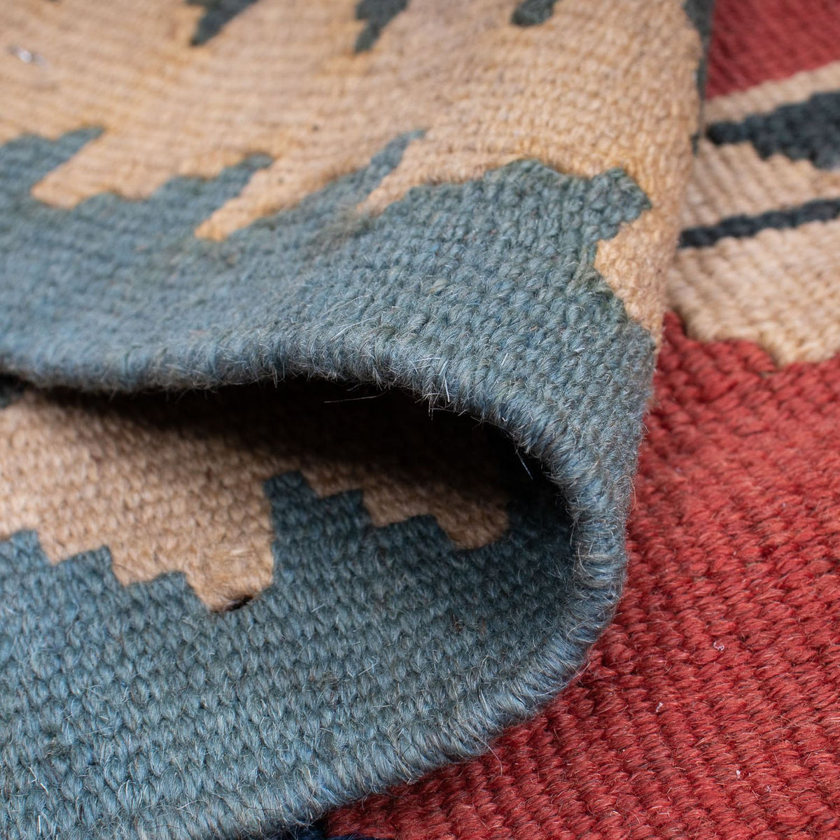 Kelim tapijt - Oosters - 163 x 112 cm - donkerrood