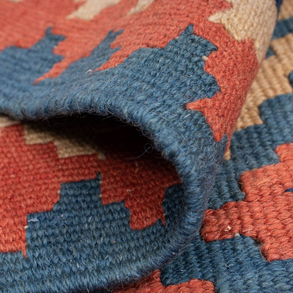 Kelim tapijt - Oosters - 175 x 116 cm - blauw