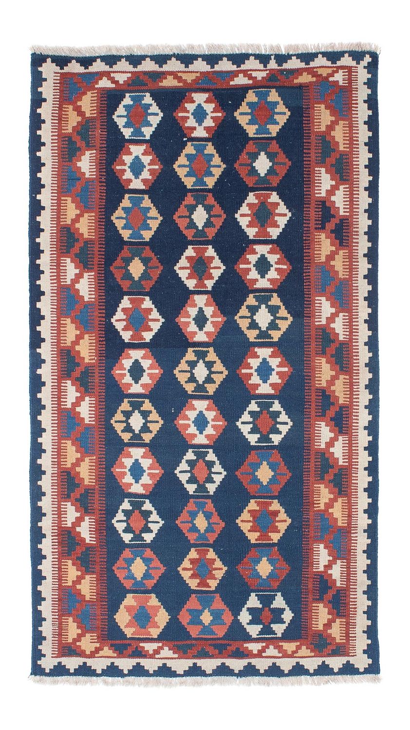 Loper Kelim tapijt - Oosters - 186 x 104 cm - blauw