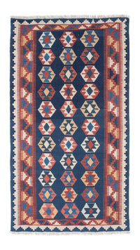 Loper Kelim tapijt - Oosters - 186 x 104 cm - blauw
