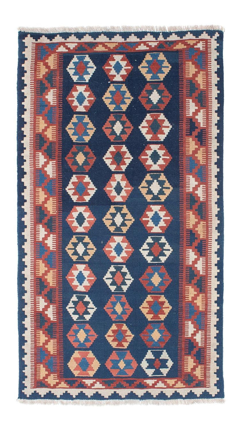 Loper Kelim tapijt - Oosters - 186 x 104 cm - blauw