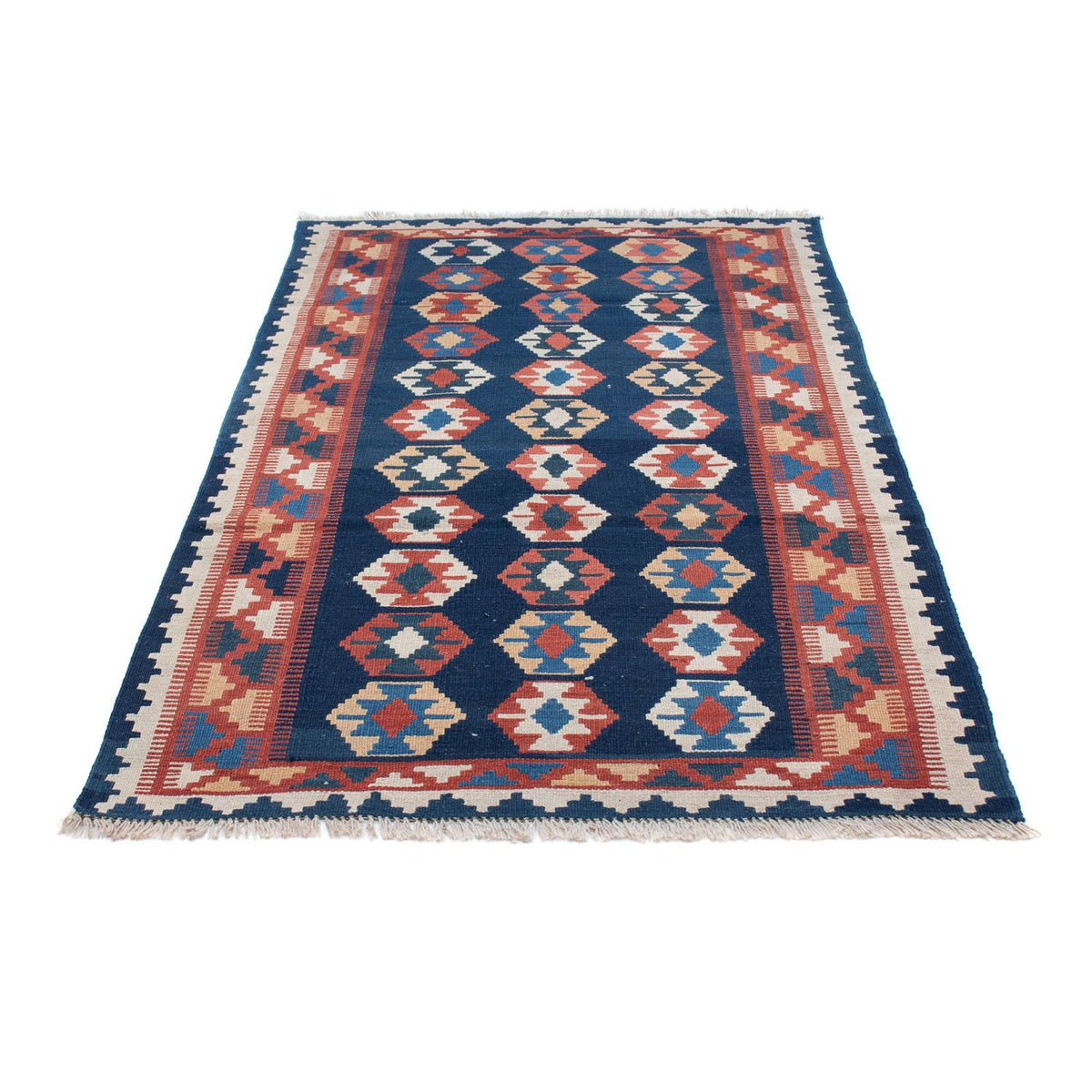 Loper Kelim tapijt - Oosters - 186 x 104 cm - blauw