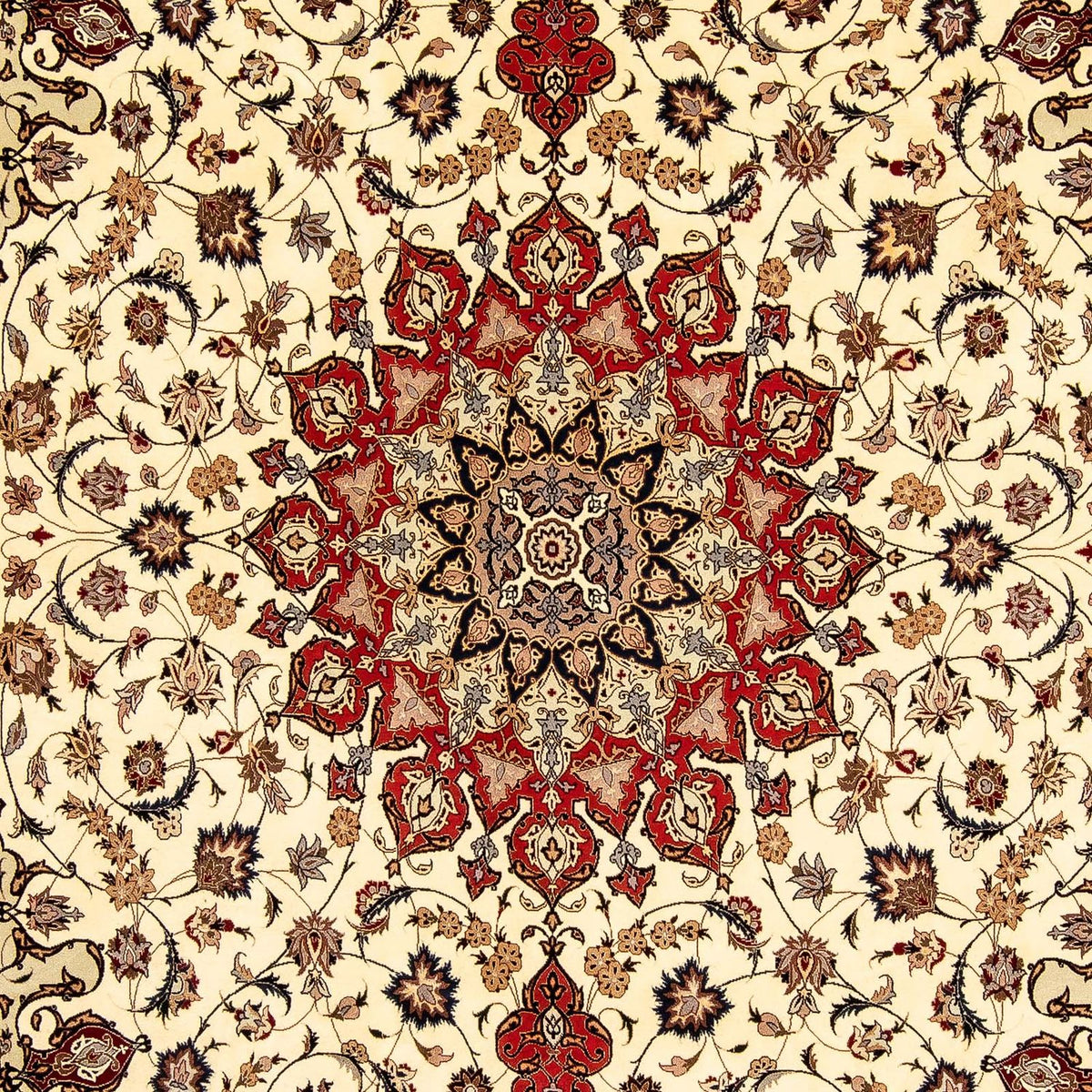 Perzisch tapijt - Tabriz - Royal - 354 x 253 cm - beige