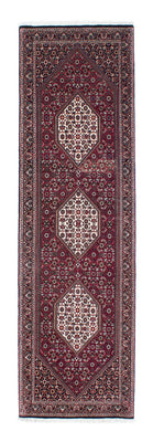 Loper Perzisch tapijt - Bijar - 248 x 73 cm - donkerrood