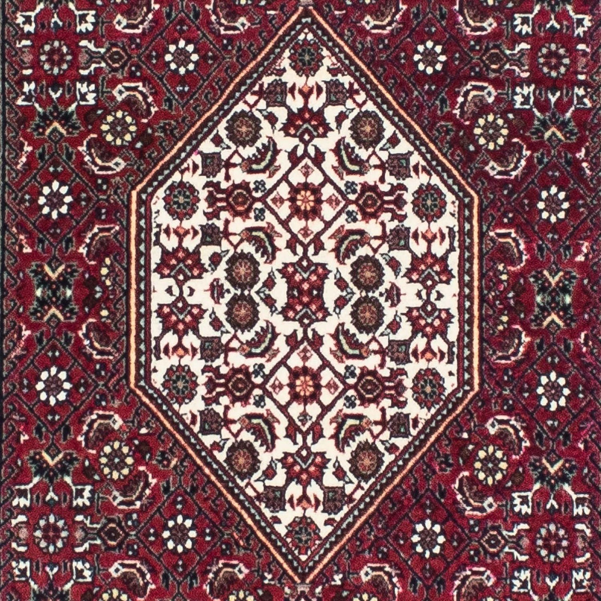 Loper Perzisch tapijt - Bijar - 248 x 73 cm - donkerrood