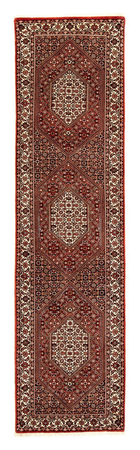 Loper Perzisch tapijt - Bijar - 307 x 73 cm - veelkleurig