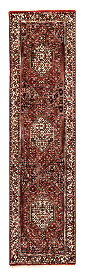 Loper Perzisch tapijt - Bijar - 307 x 73 cm - veelkleurig