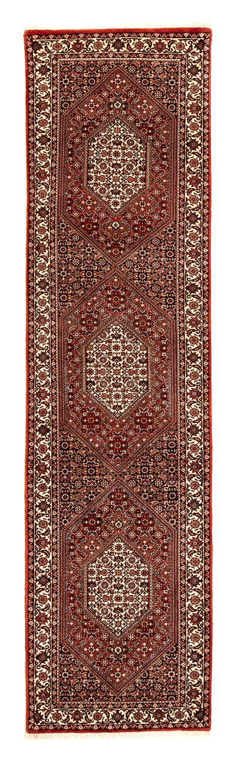 Loper Perzisch tapijt - Bijar - 307 x 73 cm - veelkleurig