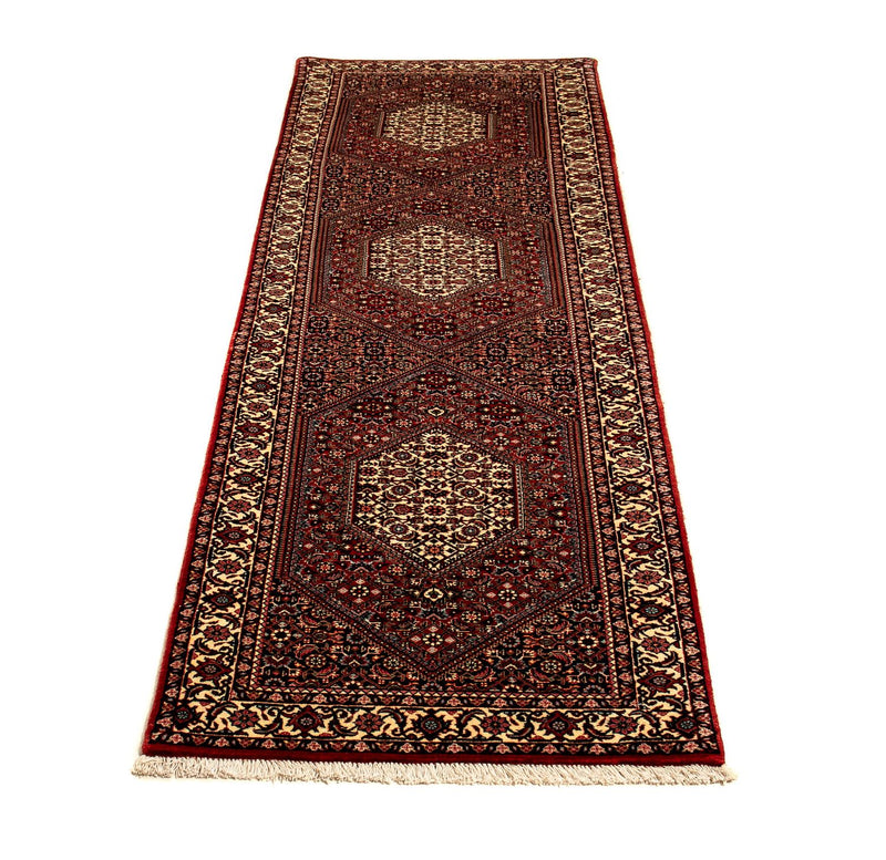 Loper Perzisch tapijt - Bijar - 307 x 73 cm - veelkleurig