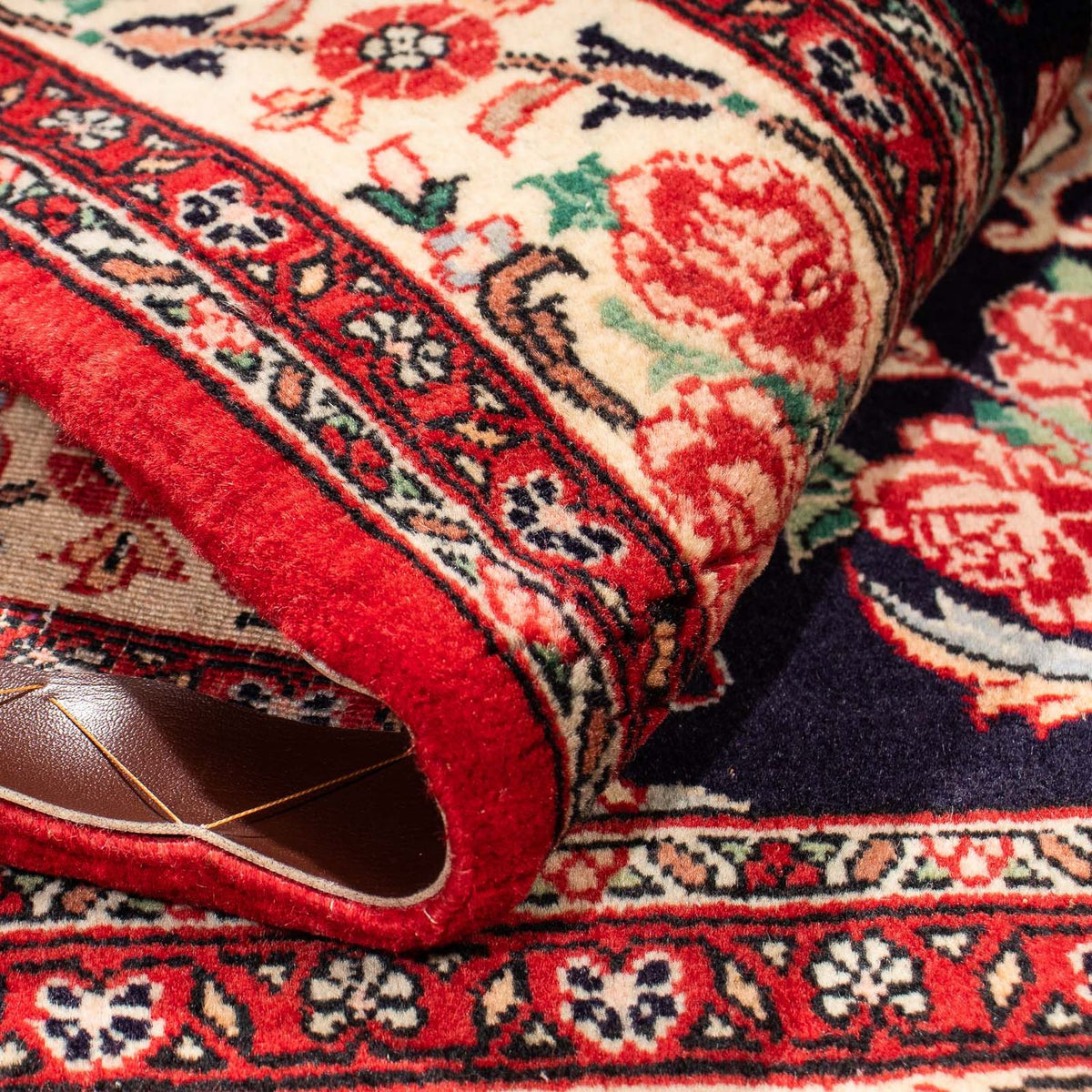 Perzisch tapijt - Bijar vierkant  - 161 x 148 cm - rood