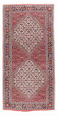 Perzisch tapijt - Bijar - 152 x 75 cm - licht rood
