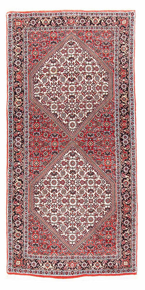 Perzisch tapijt - Bijar - 152 x 75 cm - licht rood