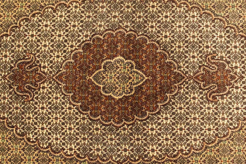 Perzisch tapijt - Tabriz - Royal - 151 x 104 cm - beige