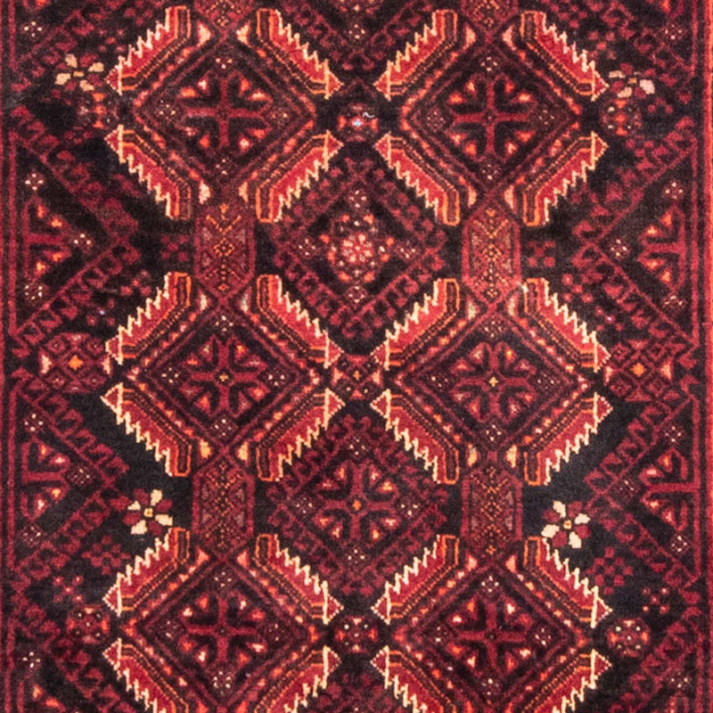 Loper Baluch tapijt - 216 x 102 cm - donkerrood