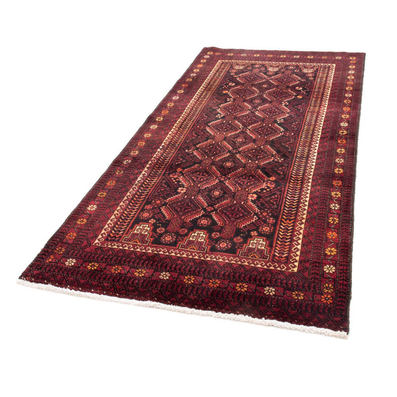 Loper Baluch tapijt - 216 x 102 cm - donkerrood