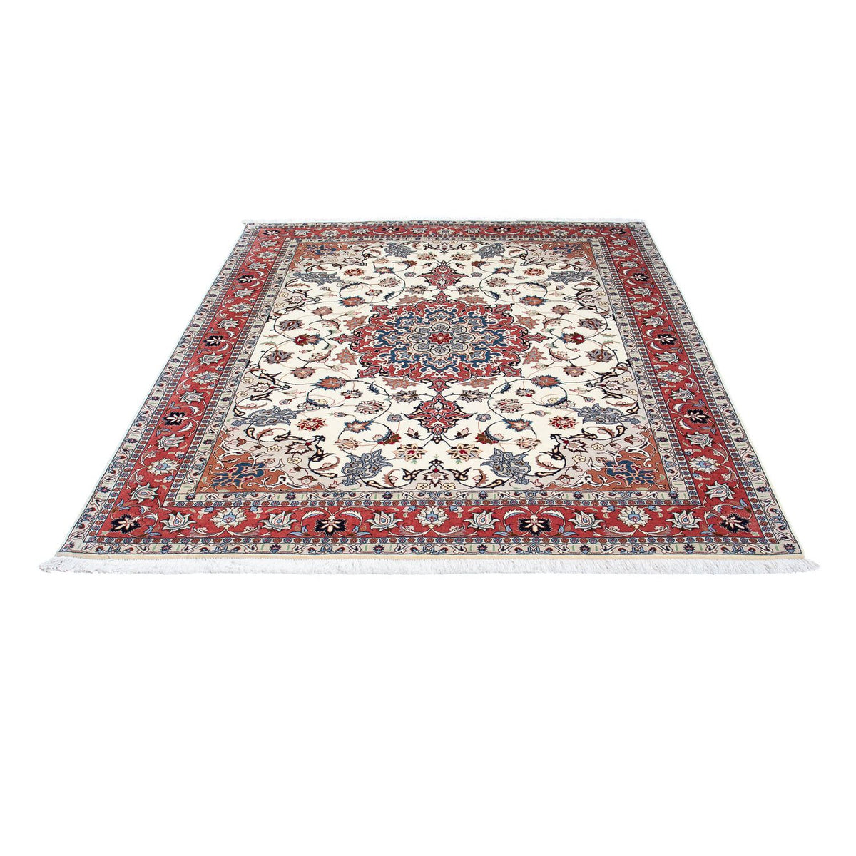 Perzisch tapijt - Tabriz - Royal - 194 x 153 cm - beige