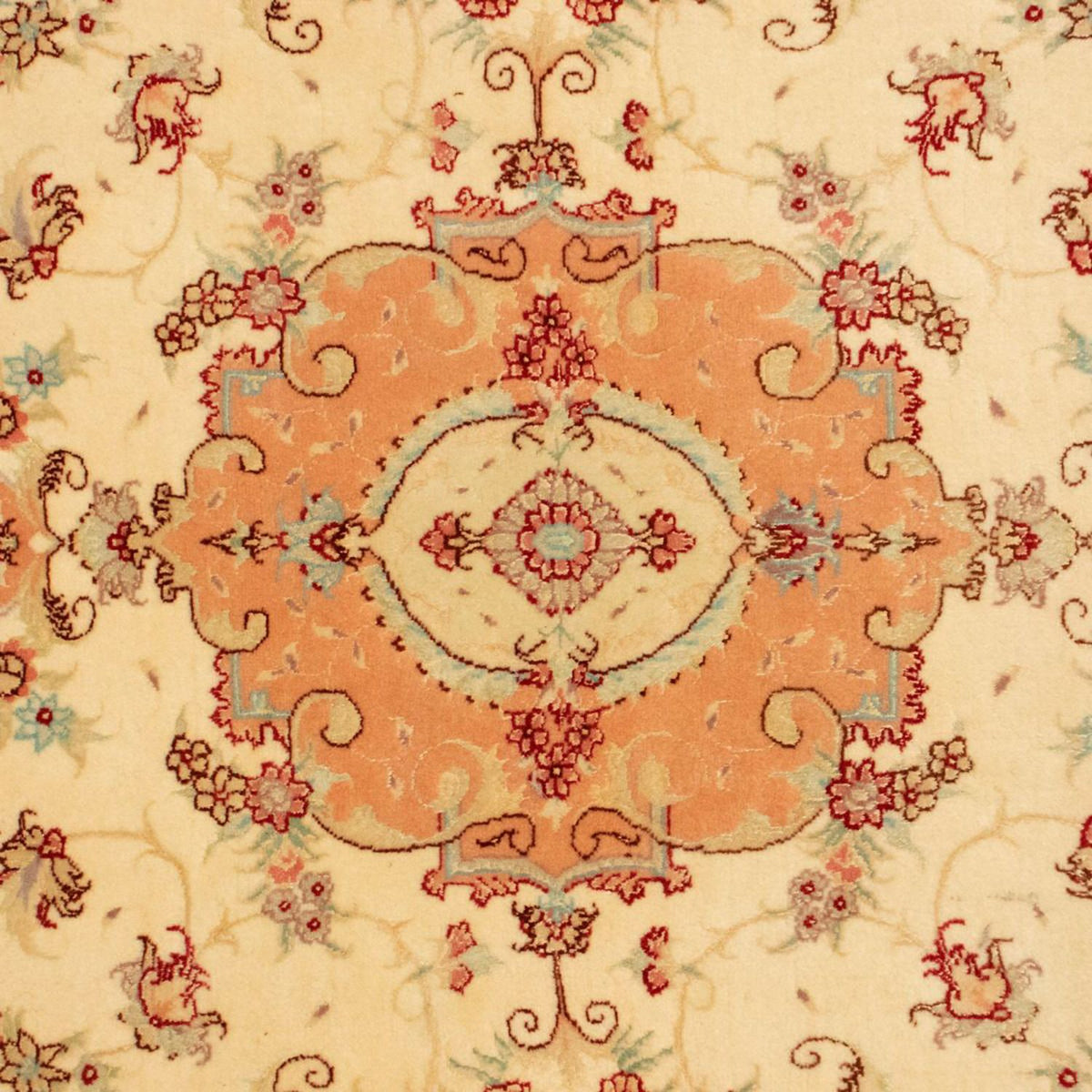 Perzisch tapijt - Tabriz - Royal - 148 x 100 cm - beige