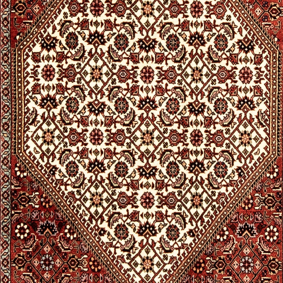 Loper Perzisch tapijt - Bijar - 302 x 83 cm - veelkleurig